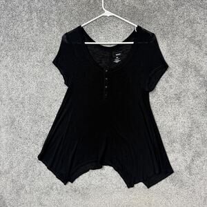 Sonoma Tunic Top PM Lightweight Dark Fairy Boho Coastal Layering Semi Sheer